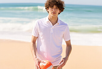White men's polo shirt - ADGER