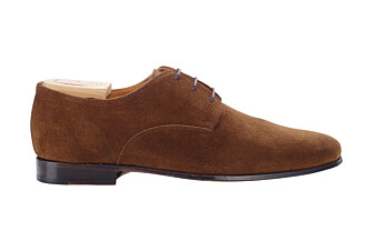 Havana Suede Derby Shoes - Rubber sole - BISHTON