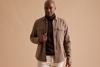 Camel Flannel over shirt - THÉODÉRIC
