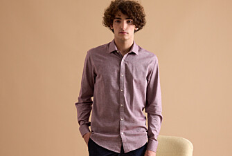 Red Melange Flannel shirt  - RILDEBERT