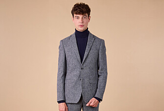Men's Grey Blue Suit Blazer - LAURIAN