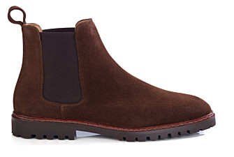 Men's chocolate suede Chelsea boot - WALTERSTON GOMME