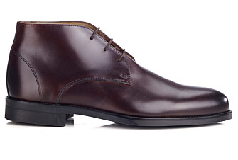 Chocolate Men's leather Low Boots  - WATFORD II GOMME CITY