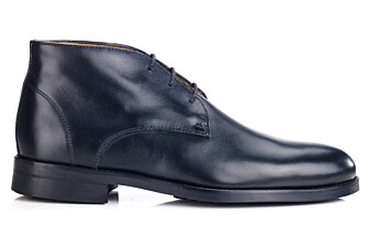 Black Men's leather Low Boots  - WATFORD II GOMME CITY