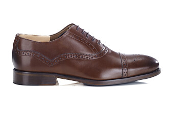 Patina Cognac Oxford shoes - Rubber pad - GRACKOTT