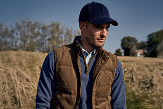 Men's Navy Suede baseball cap - BRADWELL II