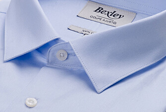 Light blue shirt - French collar - LUDIVIEN CLASSIC