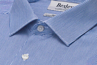 Men's navy striped shirt - DUNANT CLASSIC