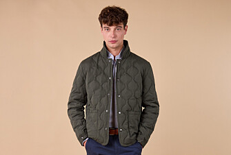 Dark Green Quilted Blazer for men - NORSTEN