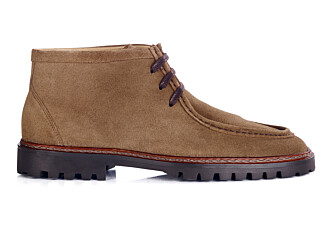 Men’s  Derby Boots – Havana Suede - COLNEY HIGH GOMME