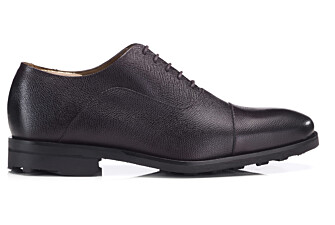 Men's grained leather oxford with rubber sole - GRAKLEY GOMME COUNTRY