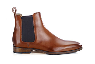 Men's Patina Cognac Chelsea Boots - STANHIGH PATIN