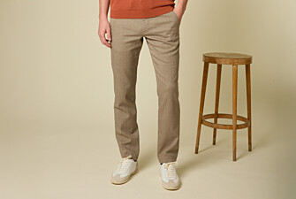 Men's chino trousers Light Khaki Chevron - KERYLL