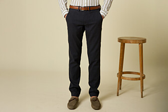 Men's chino trousers Dark Navy Chevron - KERYLL
