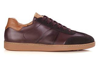 Men's two-tone leather and suede sneaker - MOLKA