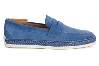 Men’s Blue Suede Loafers - MUNTIRI