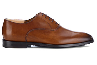 Men’s gold patinated Oxford shoes, sleek silhouette - DUKESTOWN