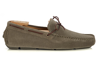 Men’s Sage Green Suede Loafers - FLAGAMI II