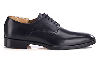 Men’s black leather derby shoes - MIDFORD PATIN