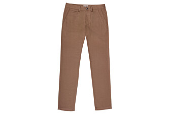 Men's camel wool flannel chino trousers - KYVERS