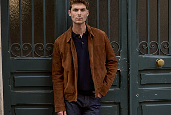 Men's havana suede leather jacket - NEESON