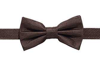 Men's havana basketweave silk bow tie
