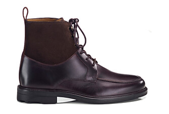 Men's chocolate pull-up derby boot - HUDSON HIGH II GOMME COUNTRY