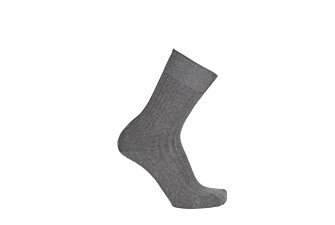 Men's Middle Grey Melange Mercerised Cotton Socks