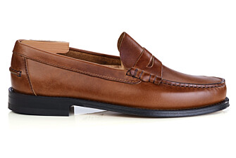 Men's dark chestnut penny loafer - YALE