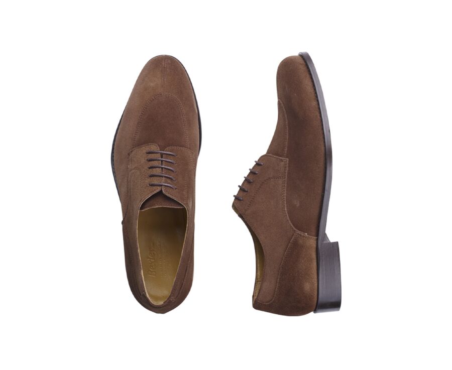 Havana Suede Derby Shoes - Leather outsole - PADDINGTON