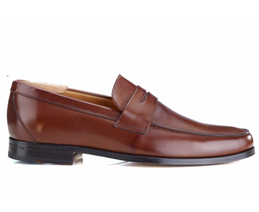 Chocolate Men's penny loafers - DAVIES