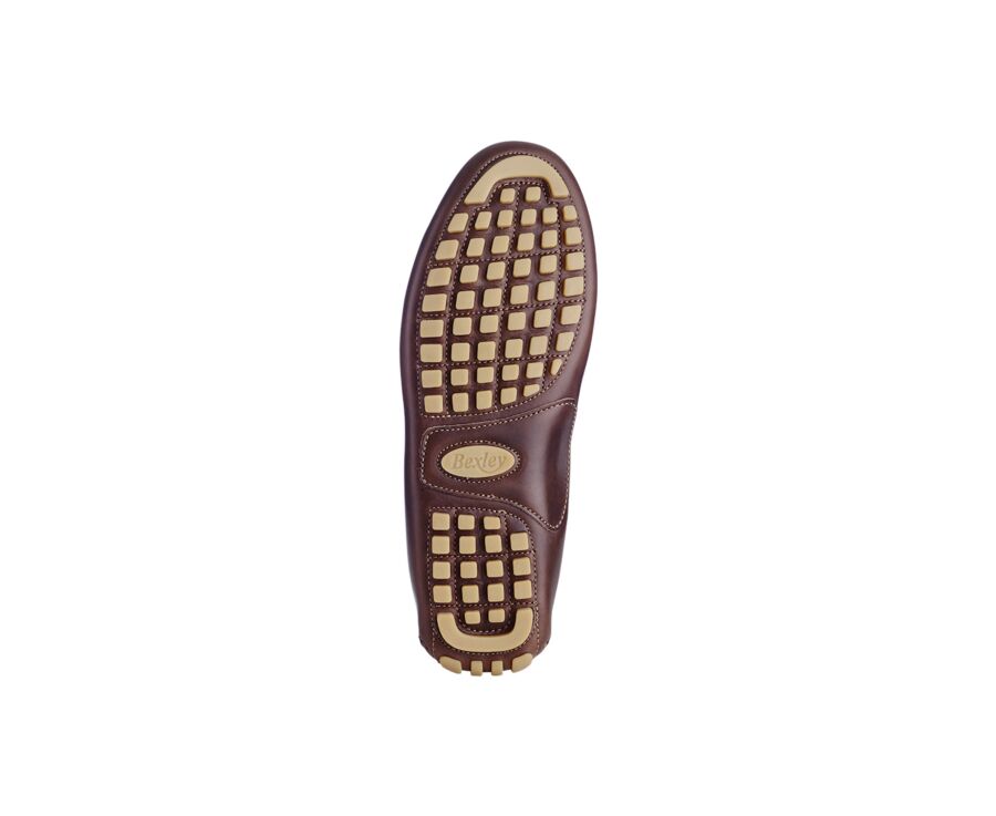 Dark Brown Men's Driving Moccassins - FERGUSON