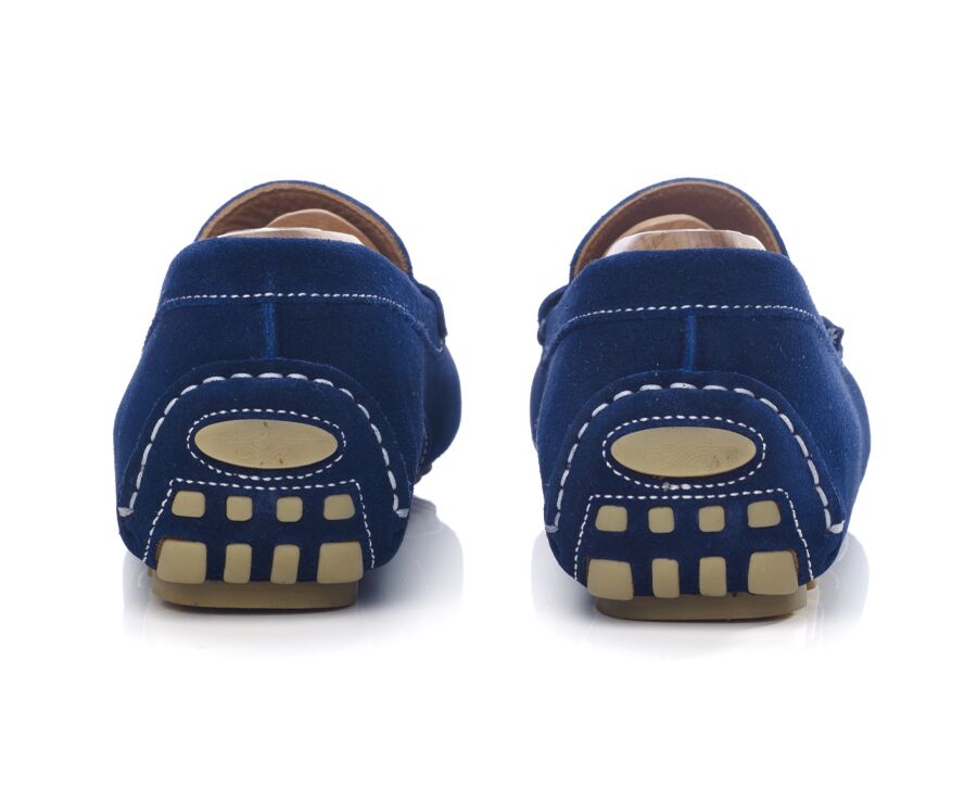 Indigo Suede Men's Driving Moccasins - FERGUSON