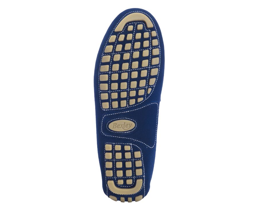 Indigo Suede Men's Driving Moccasins - FERGUSON