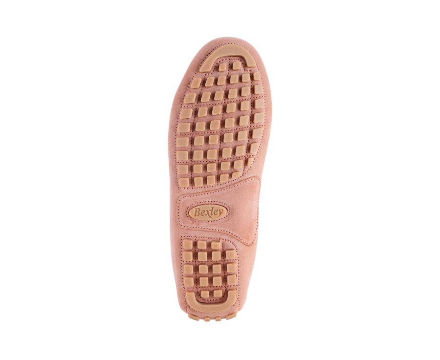 Men's Pink Suede Driving shoes - FERGUSON