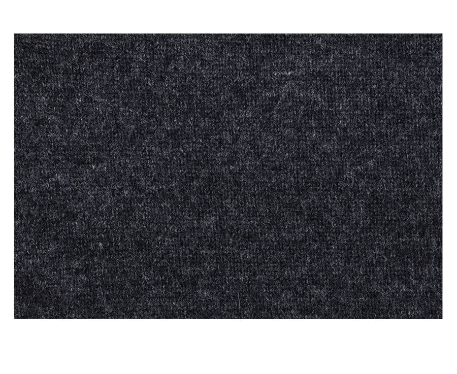 Grey Anthracite half-zip wool jumper - KENNETH