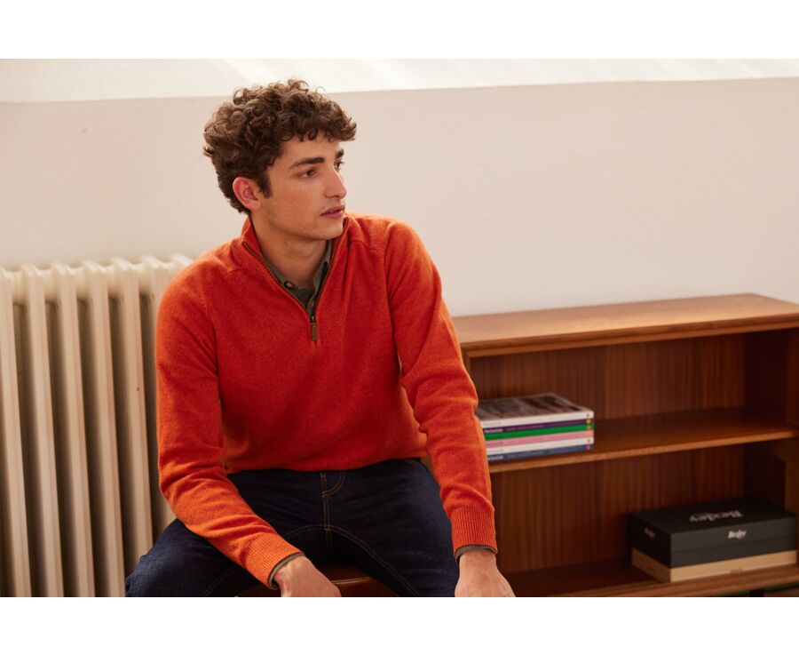 Amber half-zip wool sweater - KENNETH