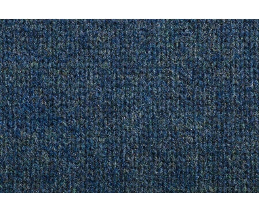 Dark Heather Green half-zip wool sweater - KENNETH