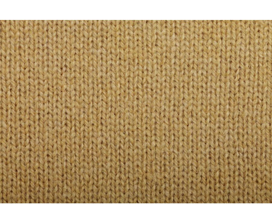 Heather Gold half-zip wool sweater - KENNETH