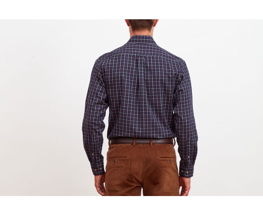 White and red check flannel shirt - LINDSAY