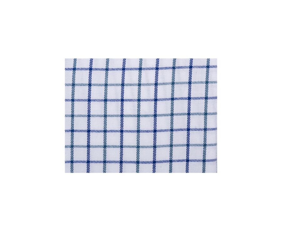 Blue & Green check flannel shirt - LINDSAY