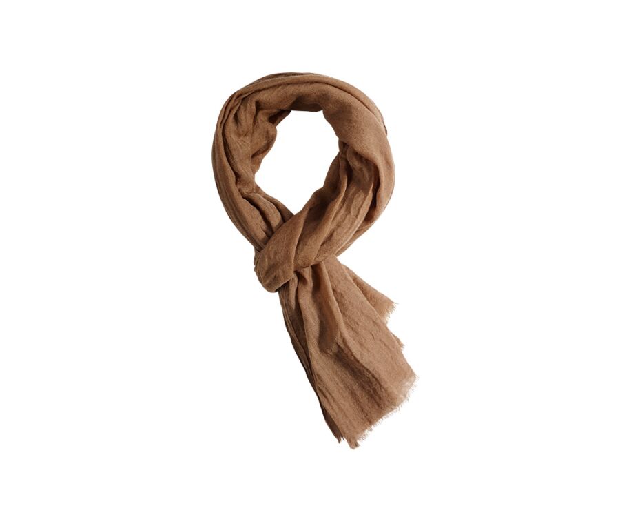 Camel wool and Silk scarf