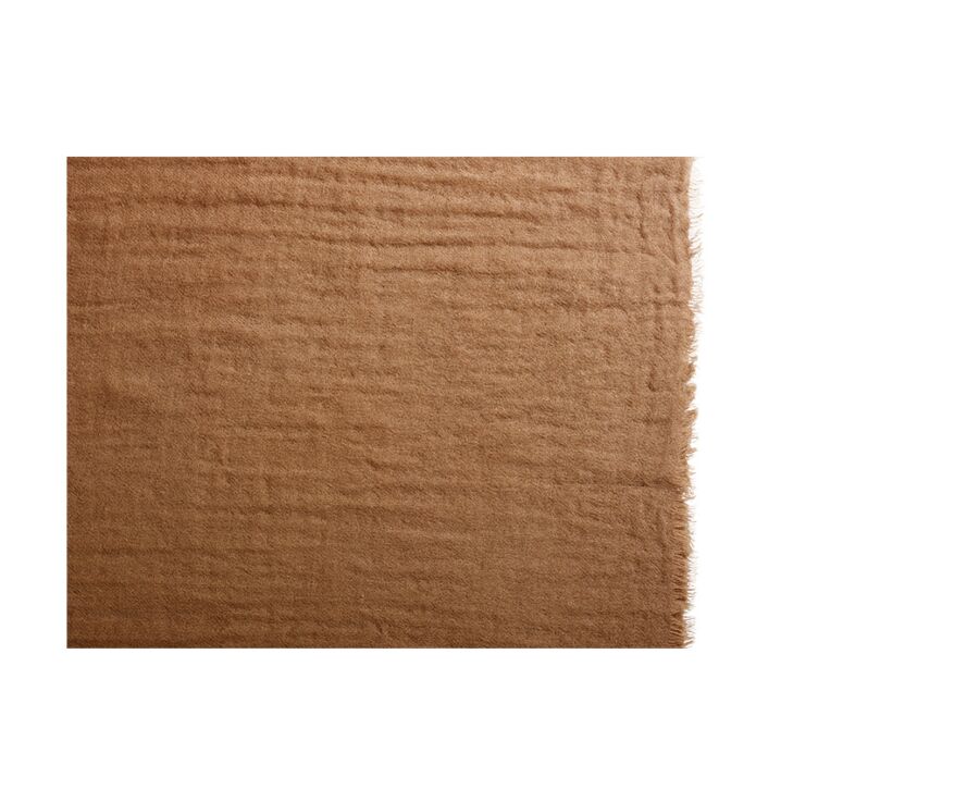 Camel wool and Silk scarf