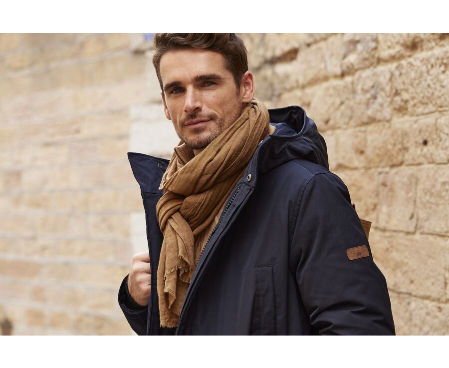 Camel wool and Silk scarf