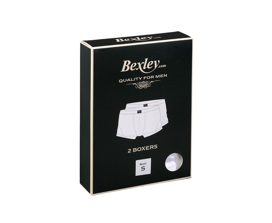 Box of 2 Black Men's boxers briefs - ELLIOT