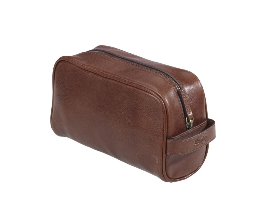 Cognac leather Travel kit