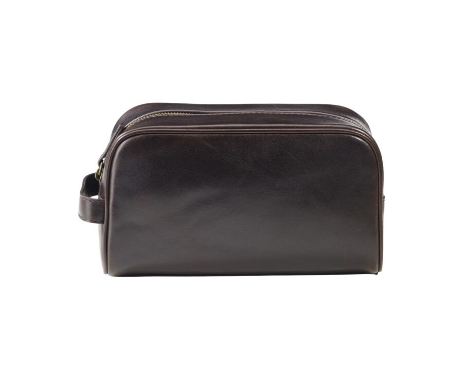 Dark Chocolate leather Travel kit