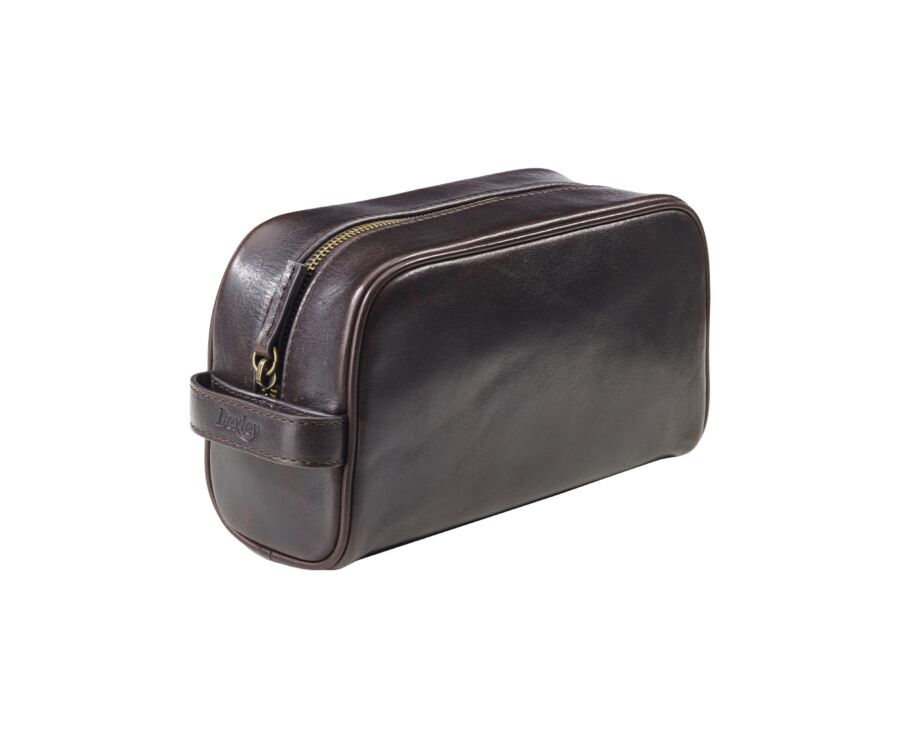Dark Chocolate leather Travel kit