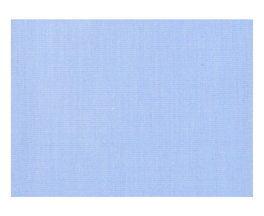 Blue shirt 100% cotton - Straight collar - MAXIME CLASSIC