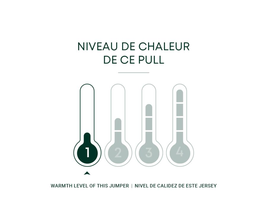 Beige Melange cotton/cashmere thin v-neck jumper - VADIM